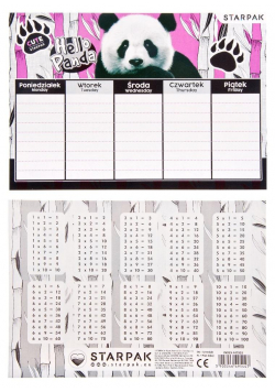 Plan lekcji Panda (25szt)