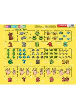 Puzzle ramkowe Cyferki dla dzieci