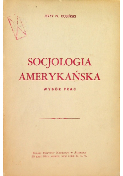 Socjologia Amerykańska