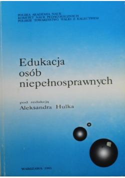 Edukacja osób niepełnosprawnych