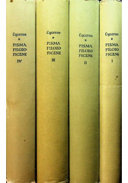 Cyceron pisma filozoficzne 4 tomy