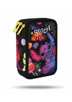 Piórnik 3-komorowy Disney Black Stitch Jumper 3 z wyposażeniem