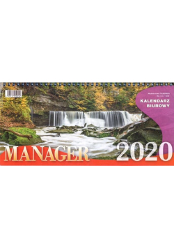 Kalendarz 2020 Biurowy Manager TELEGRAPH
