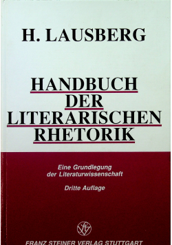 Handbuch der Literarischen Rhetorik