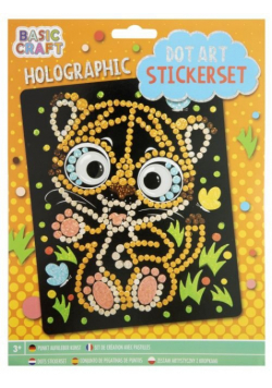 Zestaw naklejek holograficznych TYGRYSEK