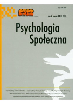 Psychologia społeczna t.5/2010