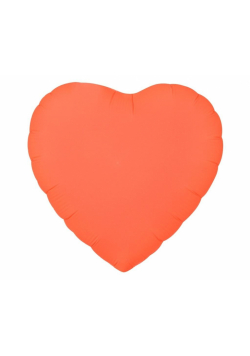 Balon foliowy Serce fluor pomarańczowy 46cm