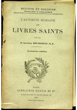 Livres Saints 1903r.