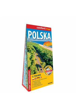 Polska mapa samochodowa 1:750 000 laminat 2024