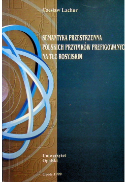 Semantyka przestrzenna polskich przyimków prefigowanych na tle rosyjskim
