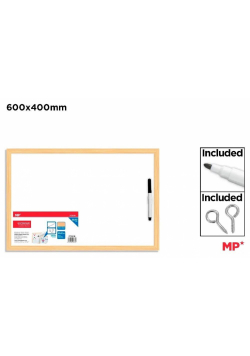 Tablica biała 40x60cm z markerem