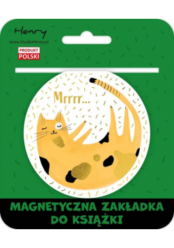 Zakładka magnetyczna kulka Kot żółty
