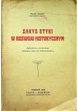 Zarys etyki w rozwoju historycznym 1926 r.