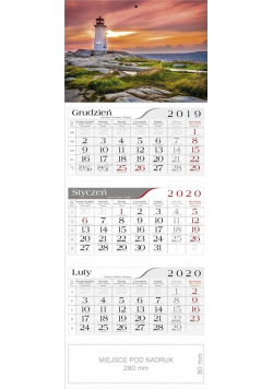 Kalendarz 2020 Trójdzielny Latarnia CRUX