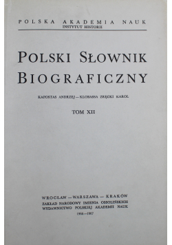 Polski słownik biograficzny Tom XIII