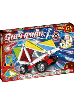 Klocki magnetyczne. Supermag Tags Wheels 65