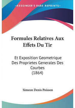 Formules Relatives Aux Effets Du Tir