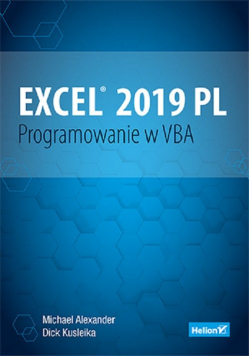 Excel 2019 PL. Programowanie w VBA.