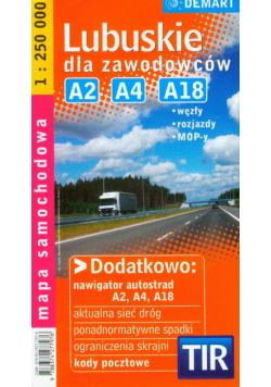 Lubuskie dla zawodowców mapa samochodowa