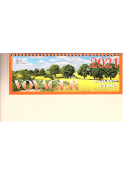 Kalendarz 2021 Biurowy Voyager kremowy