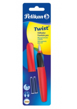Pióro wieczne Twist Fiery Red + 2 naboje
