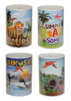 Skarbonka z motywem dinozaurów MIX