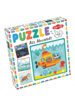 Moje pierwsze puzzle: Wszyscy na pokład! 4x6el.
