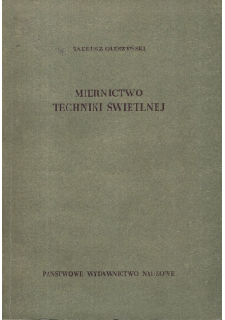 Miernictwo techniki świetlnej