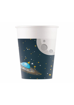 Kubeczki papierowe Rocket Space 200ml 8szt