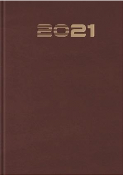 Terminarz 2021 B7 Mały Standard bordowy