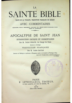 La Sainte Bible 1979 r