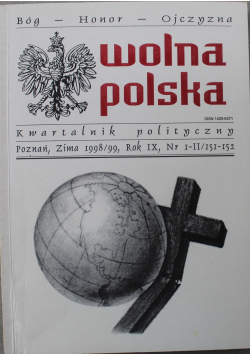 Wolna Polska kwartalnik polityczny nr I-II/151 152