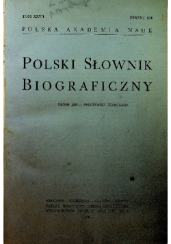 Polski słownik biograficzny XXV