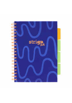 Kołozeszyt Strigo B5 Project Book Neon granatowy linia