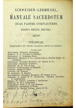 Manuale Sacerdotum 1904 r