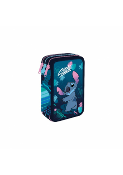Piórnik 3-komorowy z wyposażeniem Disney Core Jumper 3 Stitch