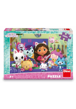 Puzzle 100 XXL Koci Domek Gabi, Orkiestra...