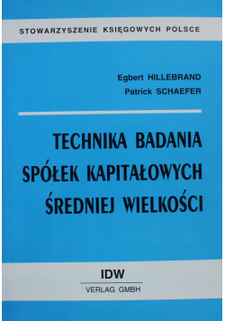 Technika badania spółek kapitałowych średniej wielkości