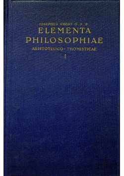 Elementa Philosophiae I 1946 r