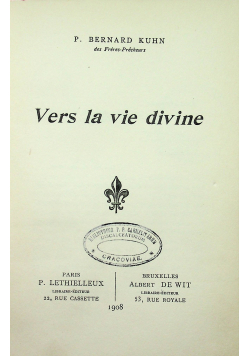 Vers la vie divine 1908 r.