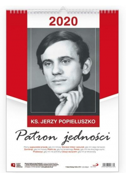Kalendarz 2020 Ścienny - Ks. Jerzy Popiełuszko