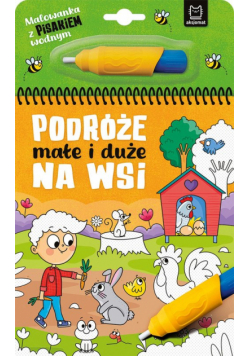 Na wsi. Malowanka z pisakiem wodnym
