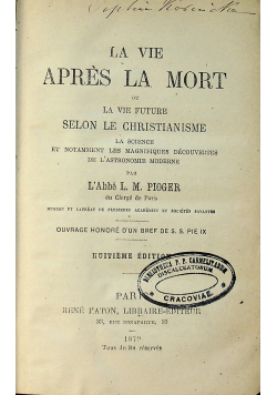 La vie apres la mort 1870r