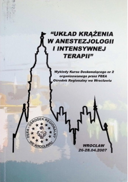 Układ Krążenia W Anestezjologii I Intensywnej terapii