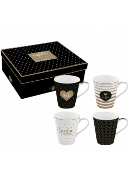Kubki porcelanowe Caffee 300ml 4szt