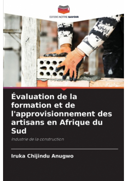 Évaluation de la formation et de l'approvisionnement des artisans en Afrique du Sud