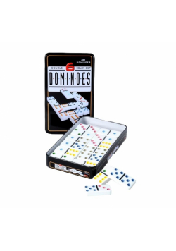 Domino Double 6 w metalowym pudełku