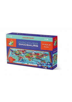 Puzzle 100 el.- Dinozaury