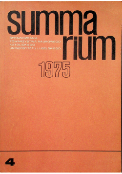 Summarium Nr 4 za rok 1975