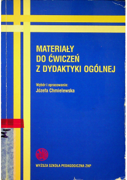 Materiały do ćwiczeń z dydaktyki ogólnej